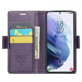 CaseMe Samsung Galaxy S21 Etui 023 Series Lilla