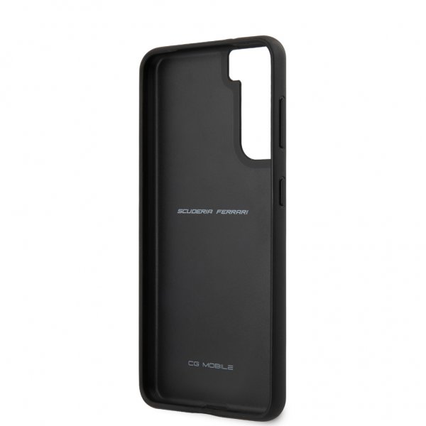 Ferrari Samsung Galaxy S21 Etui Logo Perforert Svart