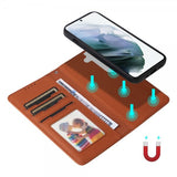 Betopnice Samsung Galaxy S21 Etui Avtagbart Deksel 005 Brun