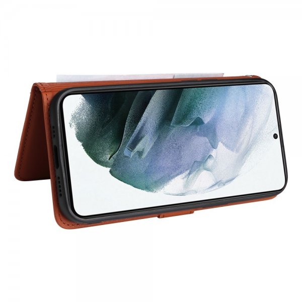 Betopnice Samsung Galaxy S21 Etui Avtagbart Deksel 005 Brun