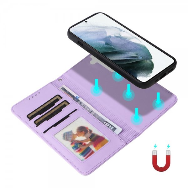 Betopnice Samsung Galaxy S21 Etui Avtagbart Deksel 005 Lilla