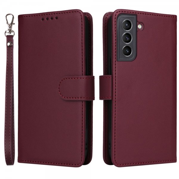Betopnice Samsung Galaxy S21 Etui Avtagbart Deksel 005 Rød
