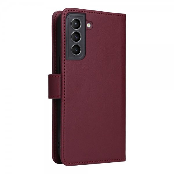 Betopnice Samsung Galaxy S21 Etui Avtagbart Deksel 005 Rød