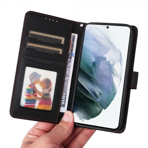 Betopnice Samsung Galaxy S21 Etui Avtagbart Deksel 005 Svart