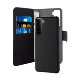 Puro Samsung Galaxy S21 Etui Wallet Detachable 2 in 2 Svart