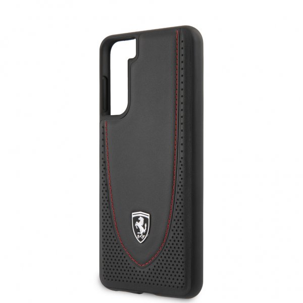 Ferrari Samsung Galaxy S21 Plus Etui Logo Perforert Svart
