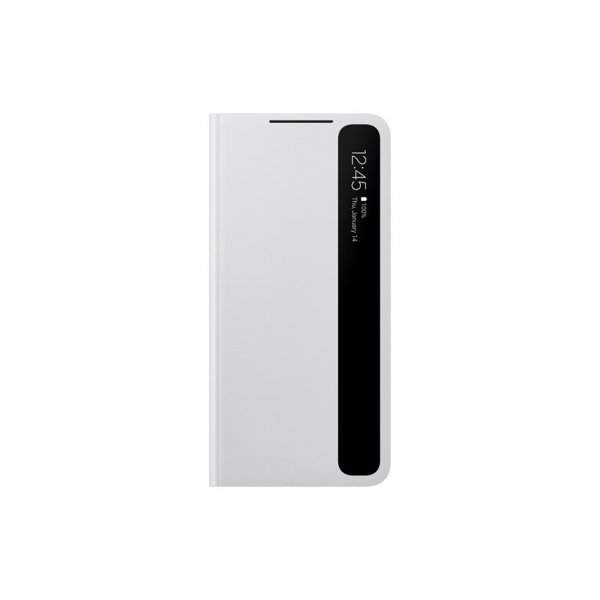 Samsung Original Galaxy S21 Plus Etui Smart Clear View Cover Lysegrå