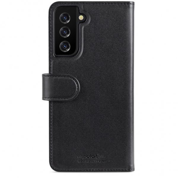 holdit Samsung Galaxy S21 Plus Etui Wallet Case Magnet Svart