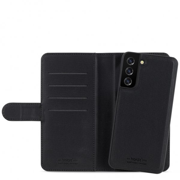 holdit Samsung Galaxy S21 Plus Etui Wallet Case Magnet Svart