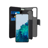 Puro Samsung Galaxy S21 Plus Etui Wallet Detachable 2 in 2 Svart