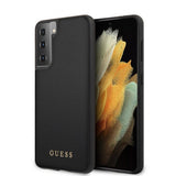Guess Samsung Galaxy S21 Plus Deksel Skinntekstur Svart