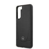 Mercedes Benz Samsung Galaxy S21 Plus Deksel Logo Perforert Svart