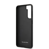 Mercedes Benz Samsung Galaxy S21 Plus Deksel Logo Perforert Svart