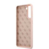 Guess Samsung Galaxy S21 Plus Deksel Metal Logo Rosa