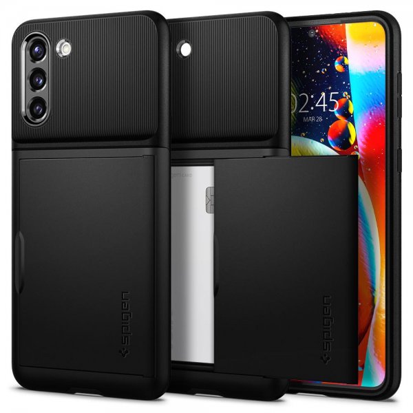 Spigen Samsung Galaxy S21 Plus Deksel Slim Armor CS Svart