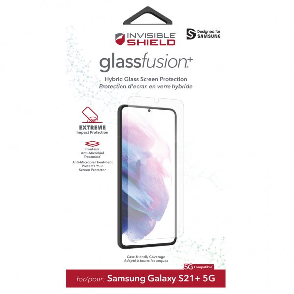 Zagg InvisibleShield Samsung Galaxy S21 Plus Skjermbeskytter Glass Fusion+