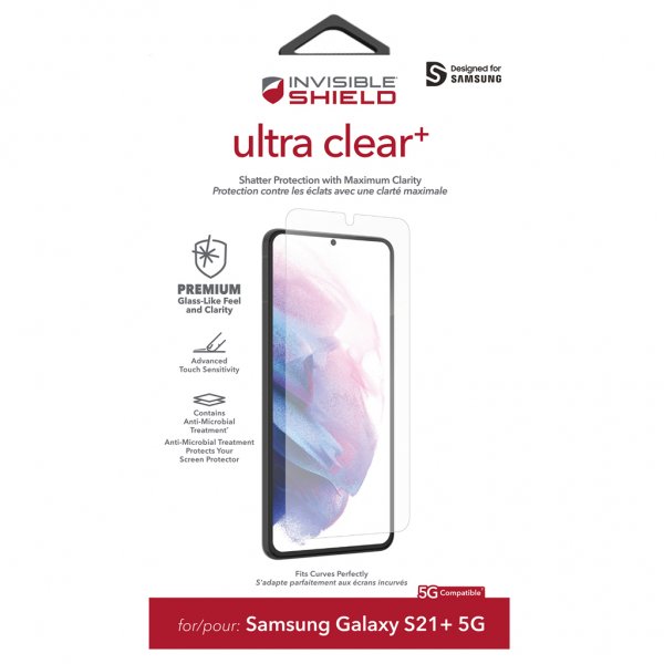 Zagg InvisibleShield Samsung Galaxy S21 Plus Skjermbeskytter Ultra Clear+