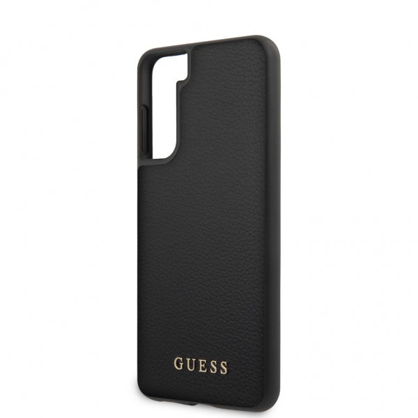Guess Samsung Galaxy S21 Deksel Skinntekstur Svart