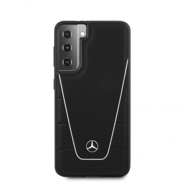 Mercedes Benz Samsung Galaxy S21 Deksel Logo Perforert Dynamic Svart