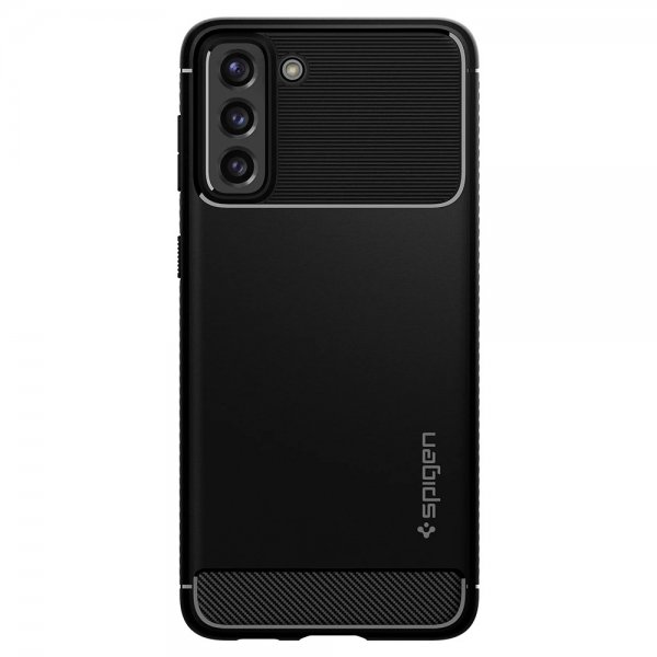 Spigen Samsung Galaxy S21 Deksel Rugged Armor Matte Black