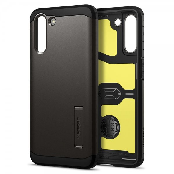 Spigen Samsung Galaxy S21 Deksel Tough Armor Gunmetal
