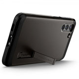 Spigen Samsung Galaxy S21 Deksel Tough Armor Gunmetal