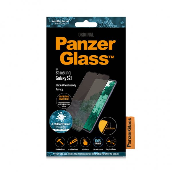 PanzerGlass Samsung Galaxy S21 Skjermbeskytter Case Friendly Privacy