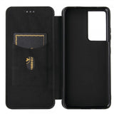Samsung Galaxy S21 Ultra Etui Karbonfibertekstur Svart
