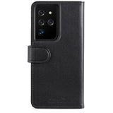 holdit Samsung Galaxy S21 Ultra Etui Wallet Case Magnet Svart