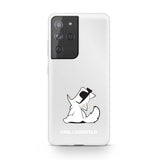 Karl Lagerfeld Samsung Galaxy S21 Ultra Deksel Choupette Transparent