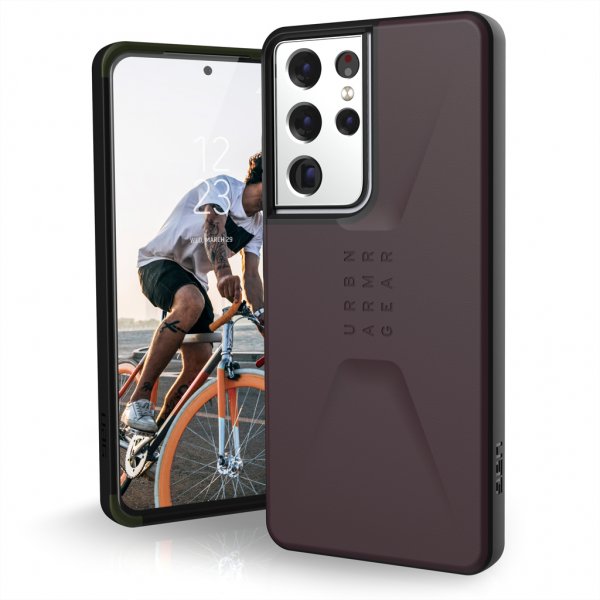 Urban Armor Gear (UAG) Samsung Galaxy S21 Ultra Deksel Civilian Eggplant