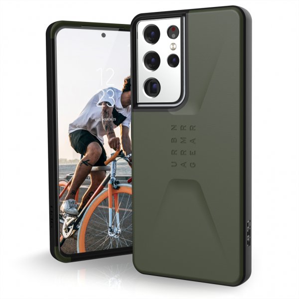 Urban Armor Gear (UAG) Samsung Galaxy S21 Ultra Deksel Civilian Olive