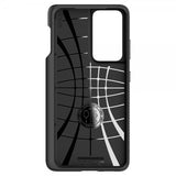 Spigen Samsung Galaxy S21 Ultra Deksel Liquid Air Pen Edition Matte Black