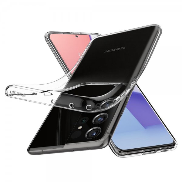 Spigen Samsung Galaxy S21 Ultra Deksel Liquid Crystal Crystal Clear