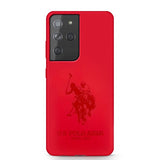 U.S. Polo Samsung Galaxy S21 Ultra Deksel med Logo Rød
