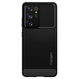 Spigen Samsung Galaxy S21 Ultra Deksel Rugged Armor Matte Black