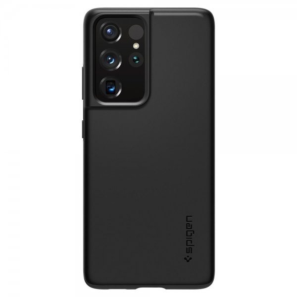 Spigen Samsung Galaxy S21 Ultra Deksel Thin Fit Svart