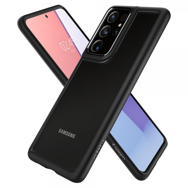 Spigen Samsung Galaxy S21 Ultra Deksel Ultra Hybrid Matte Black