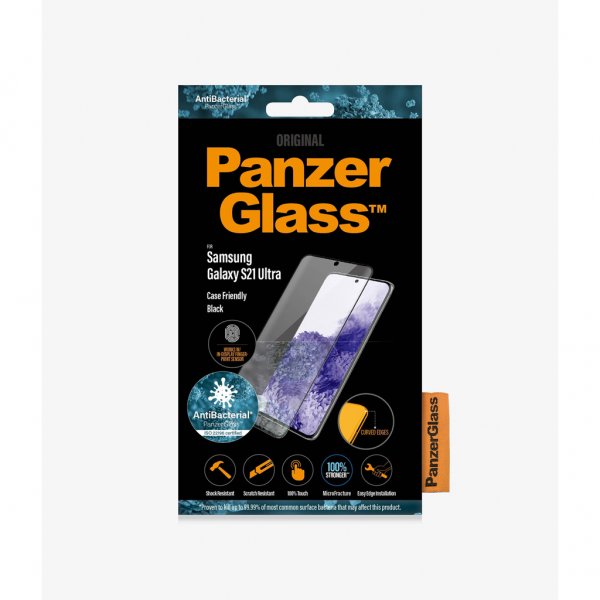 PanzerGlass Samsung Galaxy S21 Ultra Skjermbeskytter Case Friendly Fingerprint