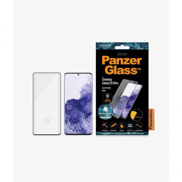PanzerGlass Samsung Galaxy S21 Ultra Skjermbeskytter Case Friendly Fingerprint