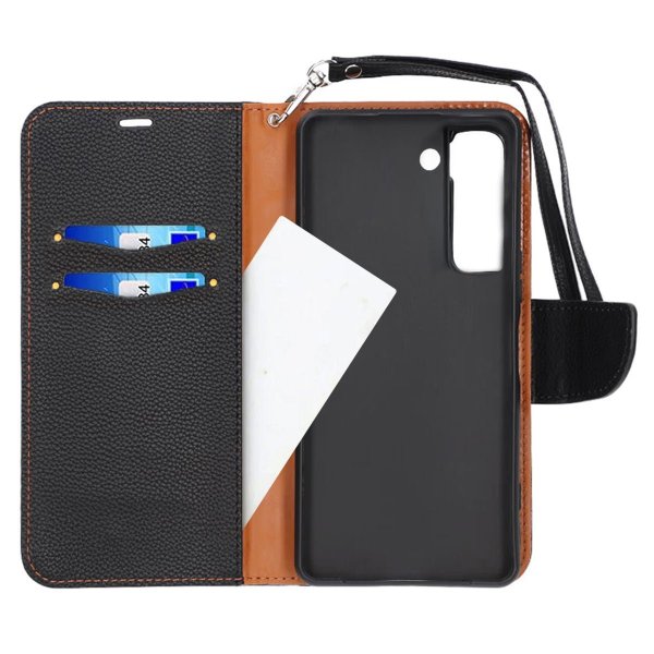 Samsung Galaxy S22 Etui med Stativ Svart