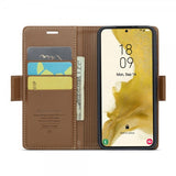 CaseMe Samsung Galaxy S22 Etui 023 Series Brun