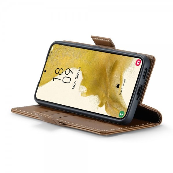 CaseMe Samsung Galaxy S22 Etui 023 Series Brun