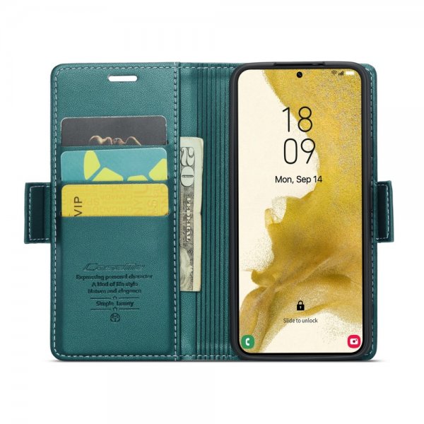 CaseMe Samsung Galaxy S22 Etui 023 Series Grønn