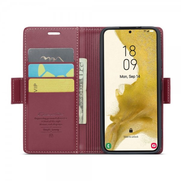 CaseMe Samsung Galaxy S22 Etui 023 Series Rød