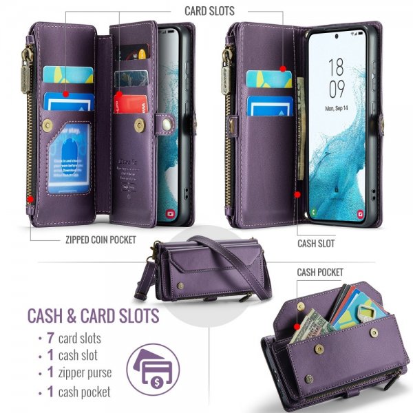 CaseMe Samsung Galaxy S22 Etui C36 Series Lilla