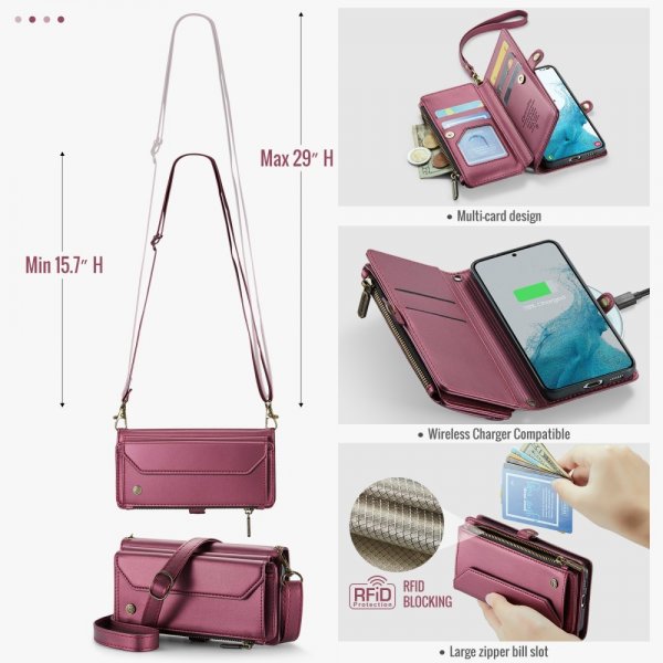 CaseMe Samsung Galaxy S22 Etui C36 Series Rød