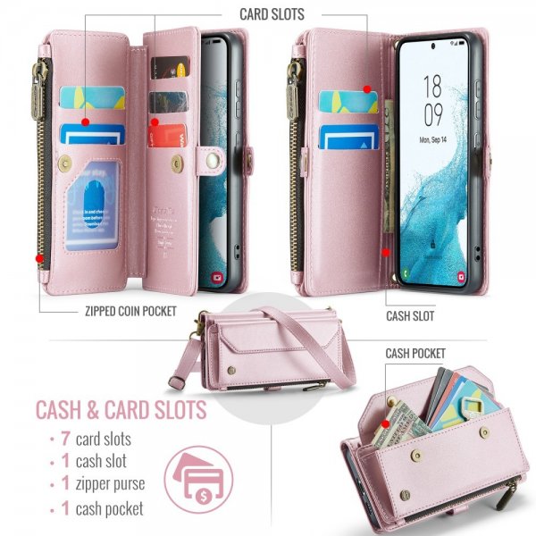 CaseMe Samsung Galaxy S22 Etui C36 Series Rosa