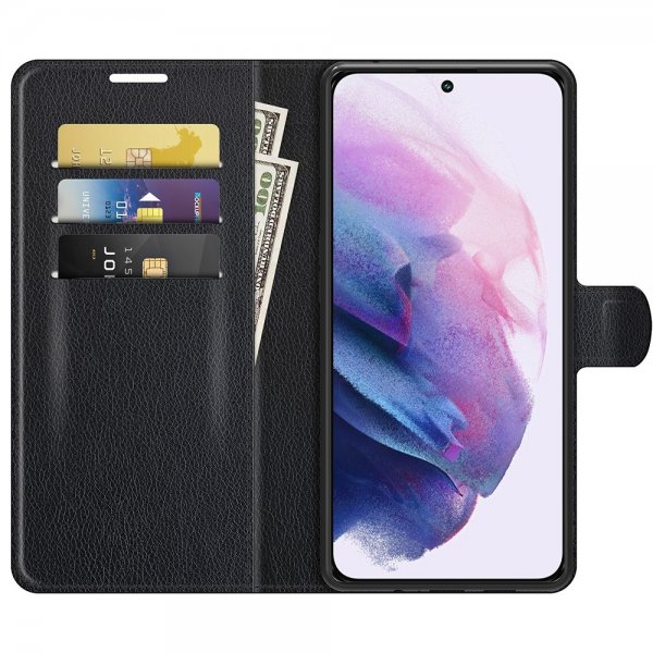Nordic Covers Samsung Galaxy S22 Etui Litchi Raven Black