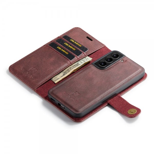 Dg.Ming Samsung Galaxy S22 Etui Avtagbart Deksel Rød